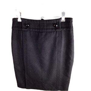 RED Valentino Virgin Wool Woman’s Zip Up MIDI Skirt EUC size 46 us 12